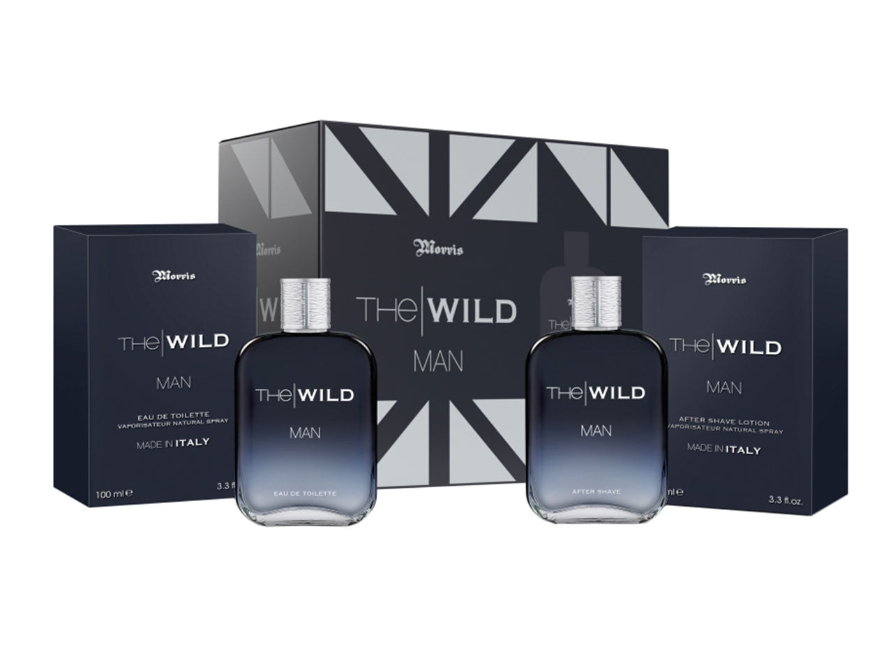 Morris the wild man cofanetto regalo contenente eau de toilette da 100ml e after shave da 100ml
