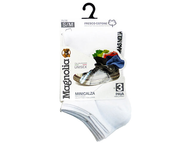 Minicalza 3 pezzi bianco s/m cal4105a