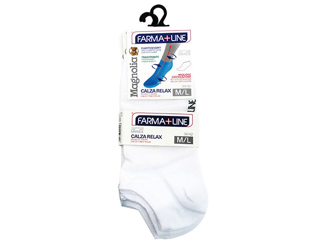Calza relax bassa 3 pezzi bianco s/m cal414