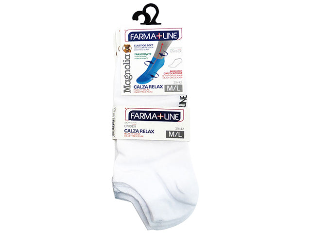 Calza relax bassa 3 pezzi bianco m/l cal414