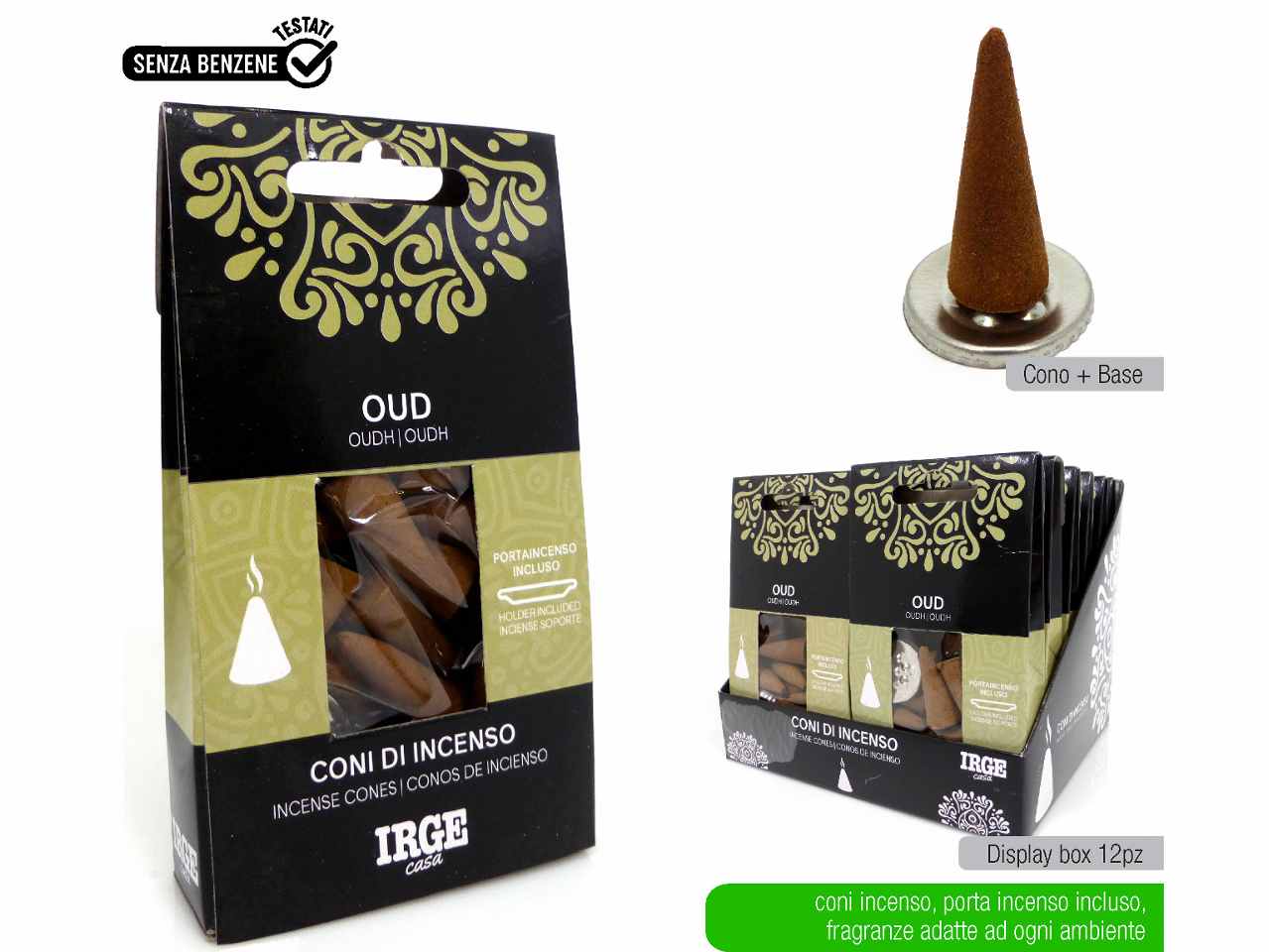 Incenso houd 12 pezzi deo4328a