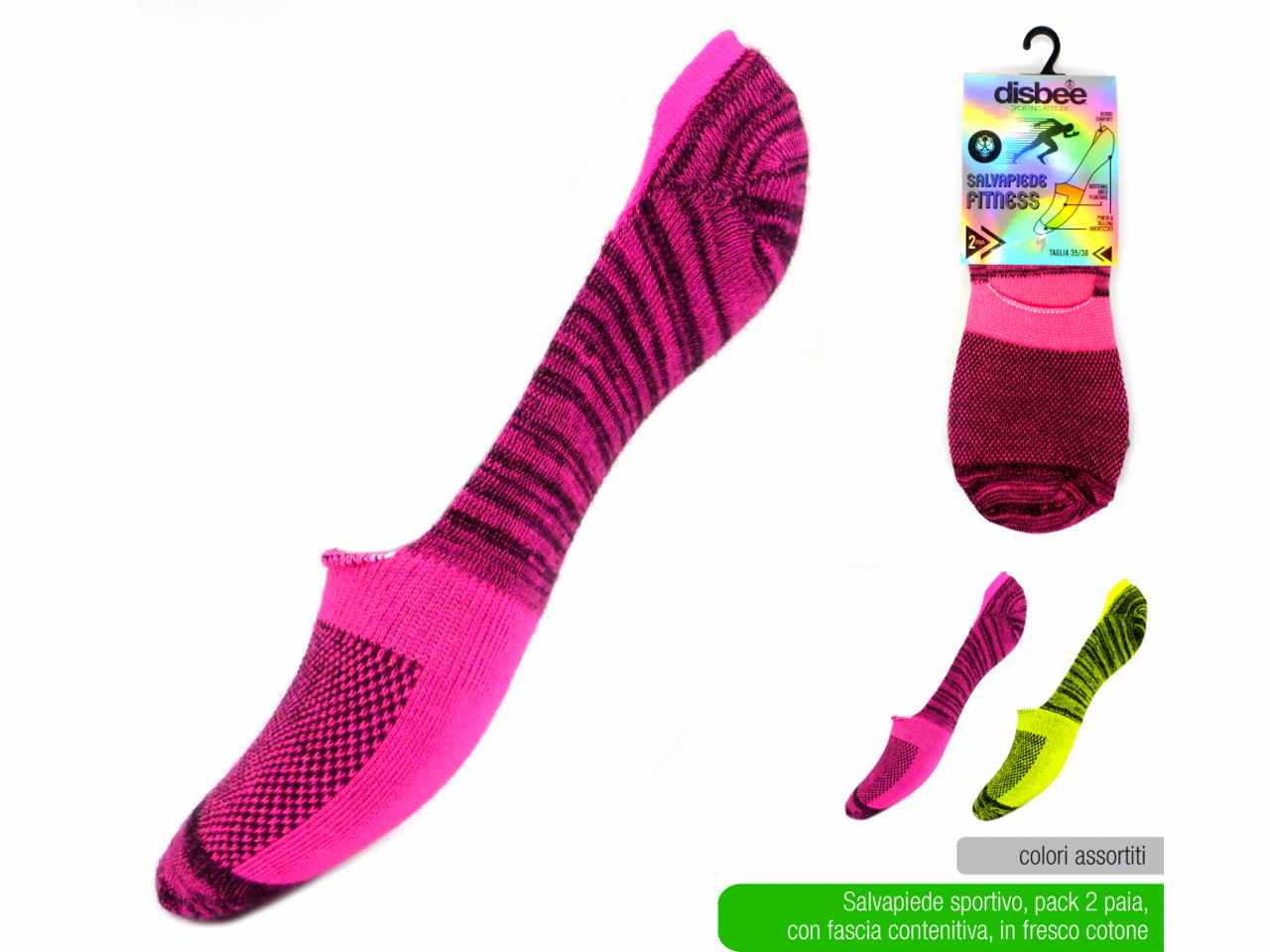 Salvapiede fitness 2 pezzi 35-38 cal4747a