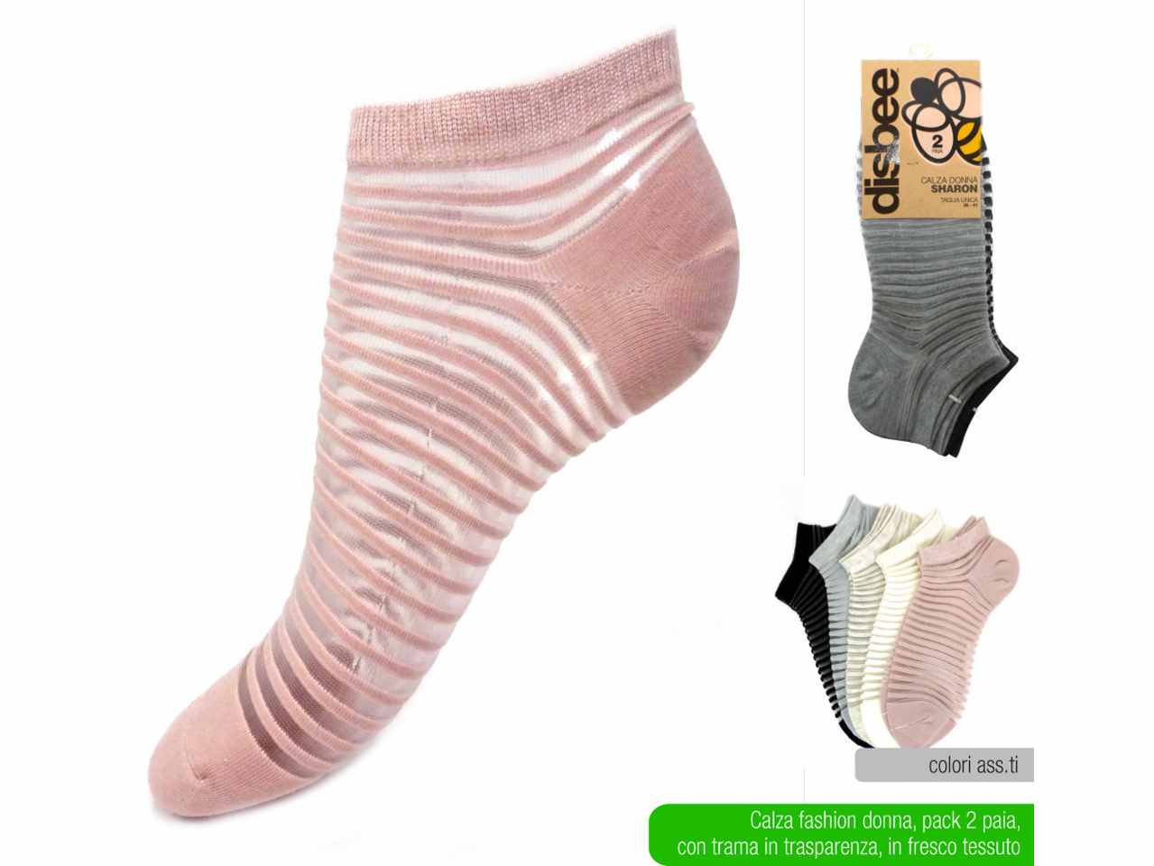 Calza donna sharon 2 pezzi 36-41 cal4792a