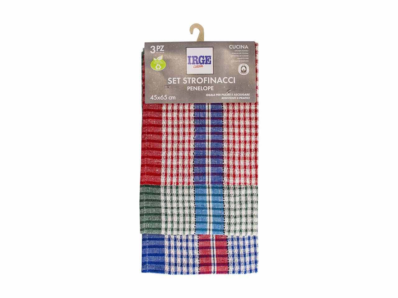 Strofinaccio penelope 45x65cm 3 pezzi str4937a