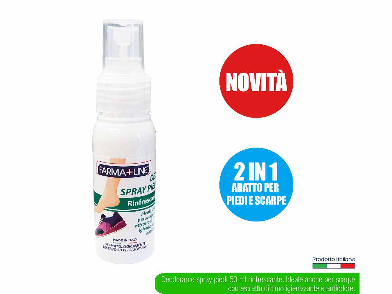 Spray piedi anti odore 2in1 spr4120a