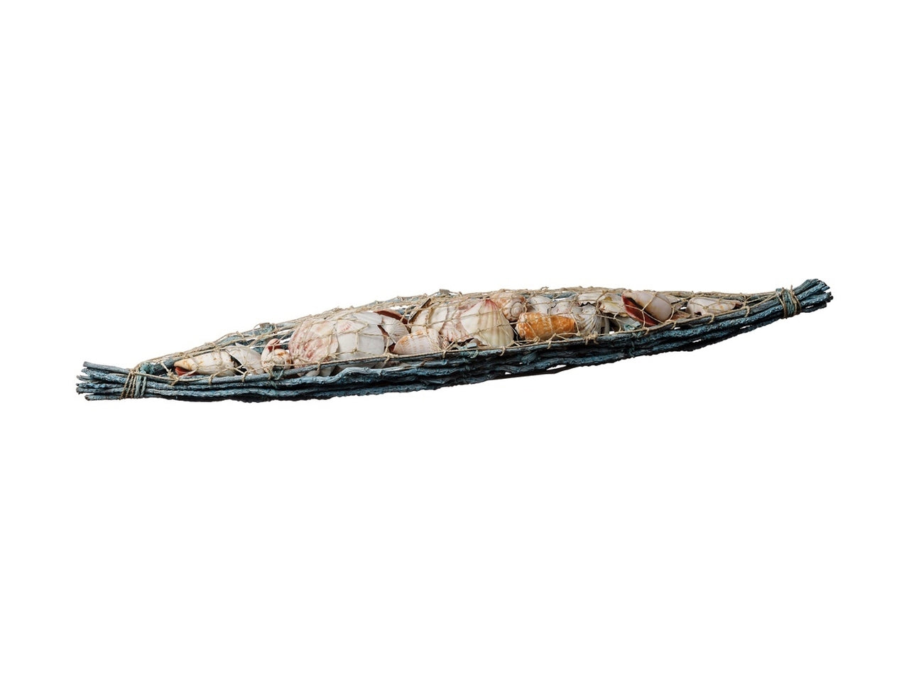Sassi decorativi per vasi con conchiglie, barca marina, ideale per decorazione estiva - 61x9x6cm - Star