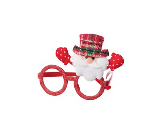 Occhiali natale 18x13cm assortiti 63165