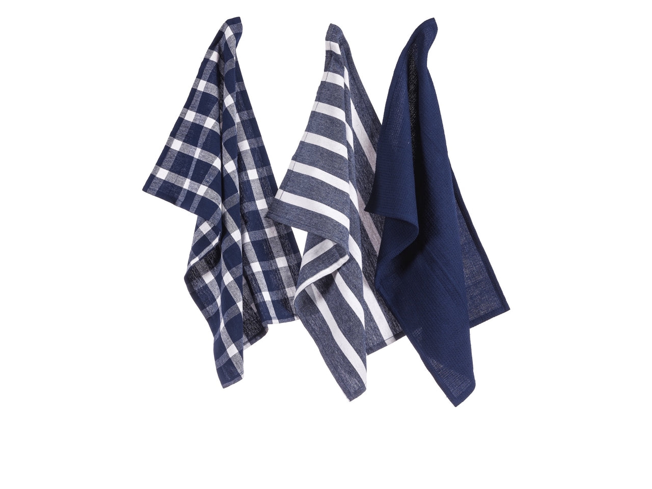 Set di 3 strofinacci cucina in cotone 40x60cm tartan - 3 modelli assortiti - 180g/mq - Star