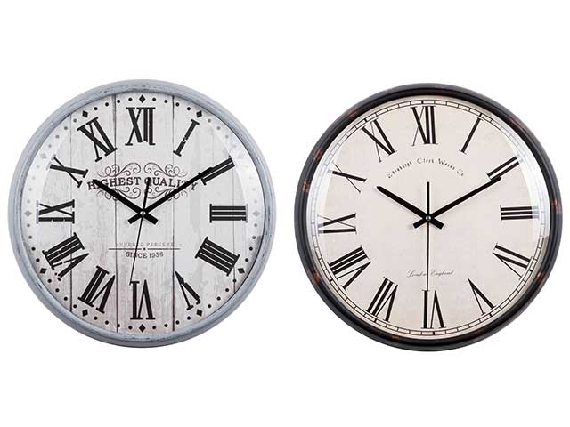 Orologio da parete industrial in plastica colori assortiti - diametro 41cm - Star