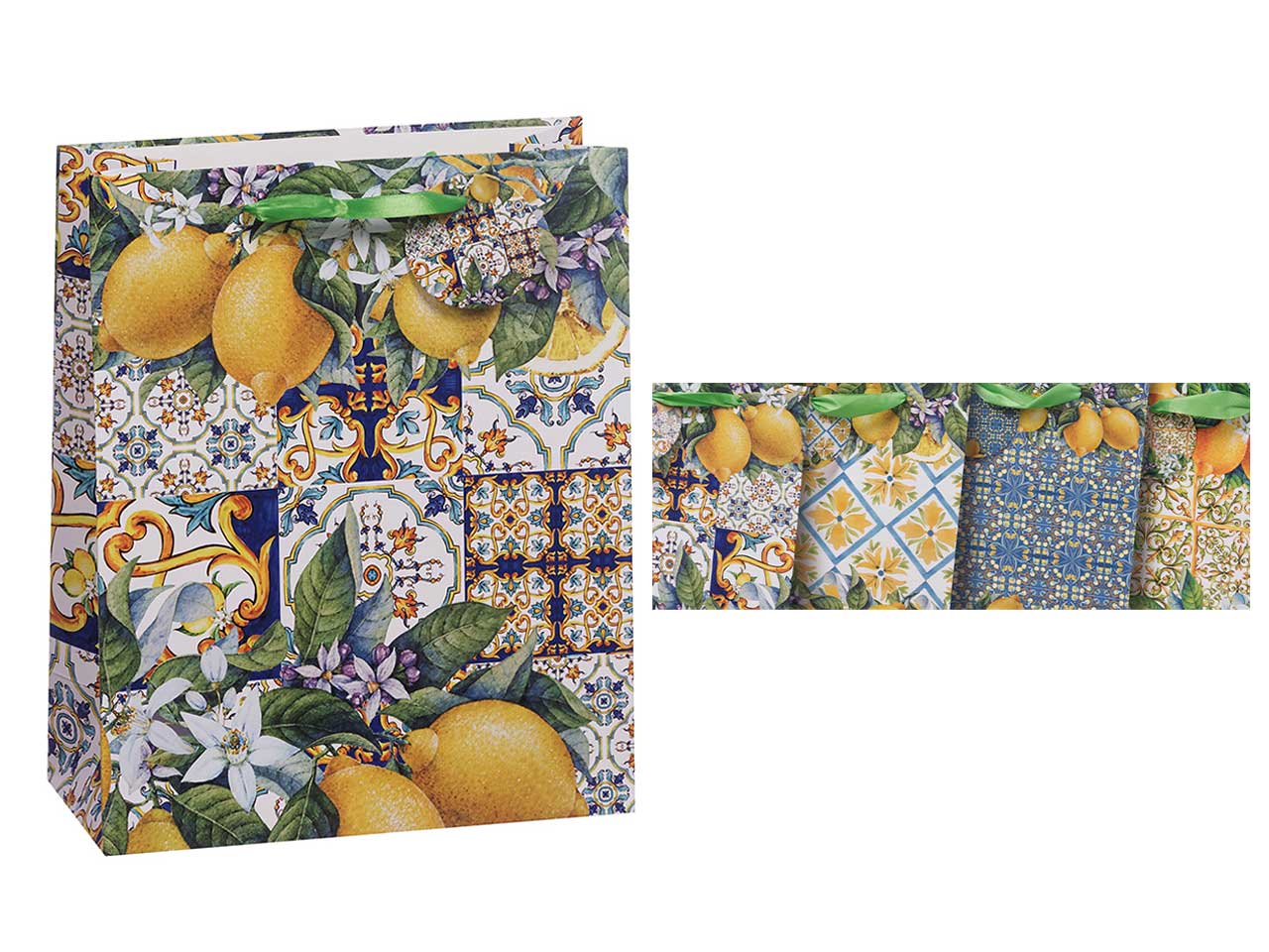 Borsa in carta 26x12xh32cm in 4 decori assortiti