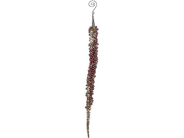 Pendente natalizio ghiacciolo acrilico in acrilico 2,5x41cm