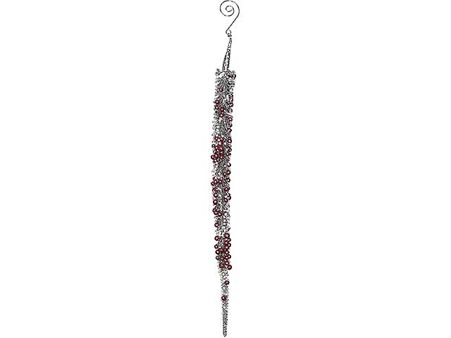 Pendente natalizio ghiacciolo acrilico in acrilico 2,5x41cm
