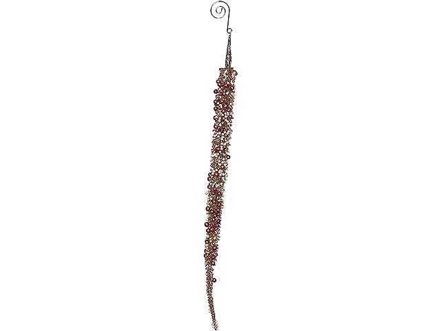 Pendente natalizio ghiacciolo acrilico in acrilico 2,5x41cm
