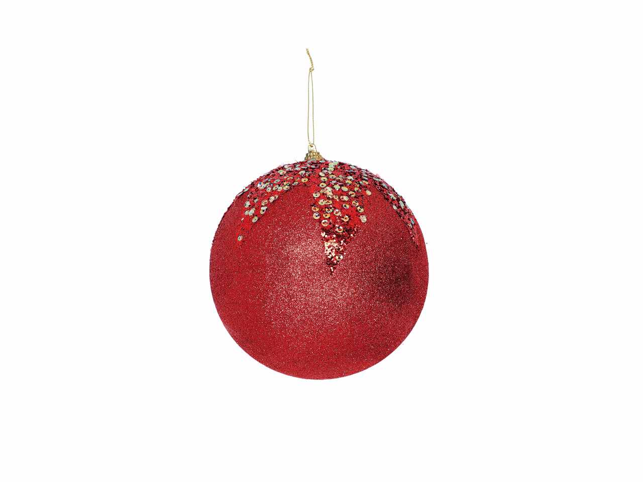 Pallina di natale d.15cm nei colori argento, rosso, oro e rosa