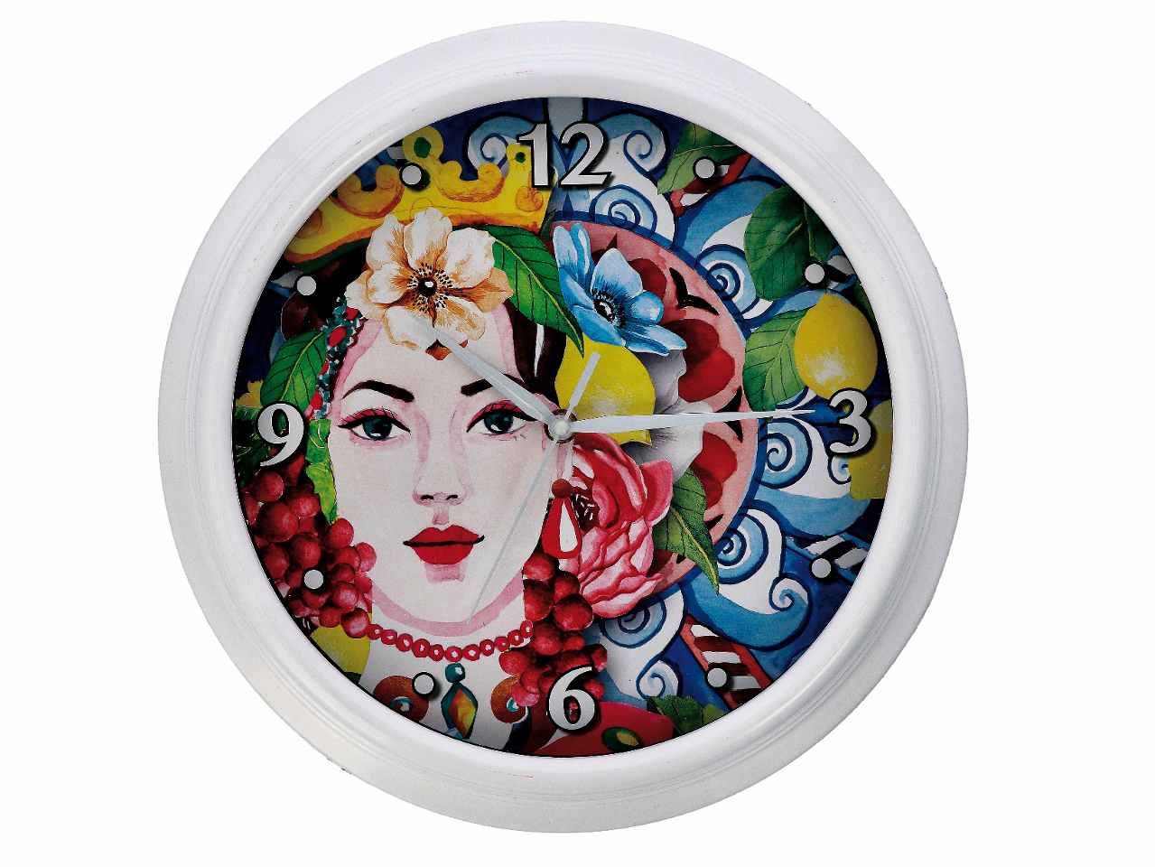 Orologio parete plast.d.41cm 66110