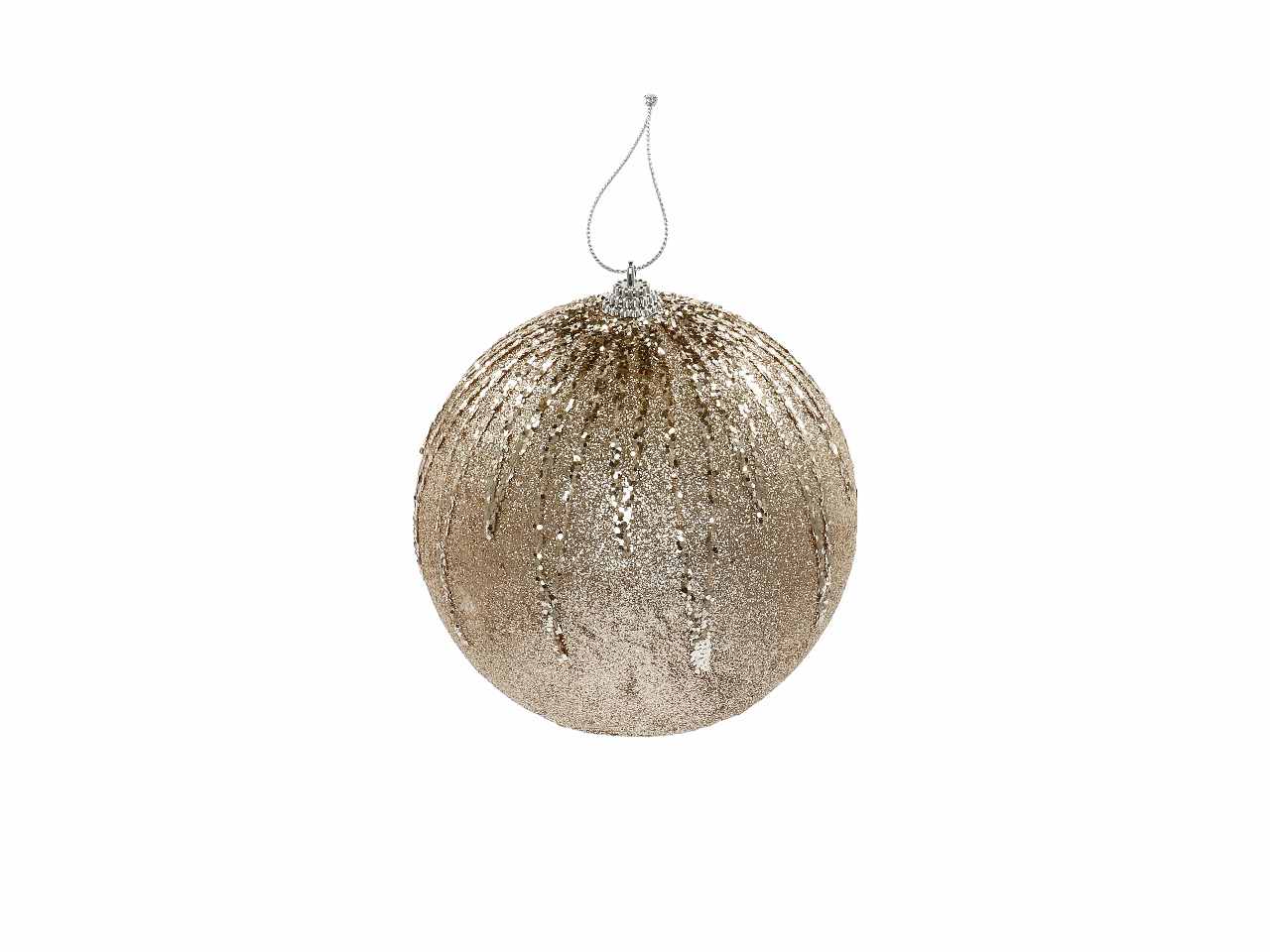Pallina di natale d.12cm nei colori argento, rosso, oro e rosa