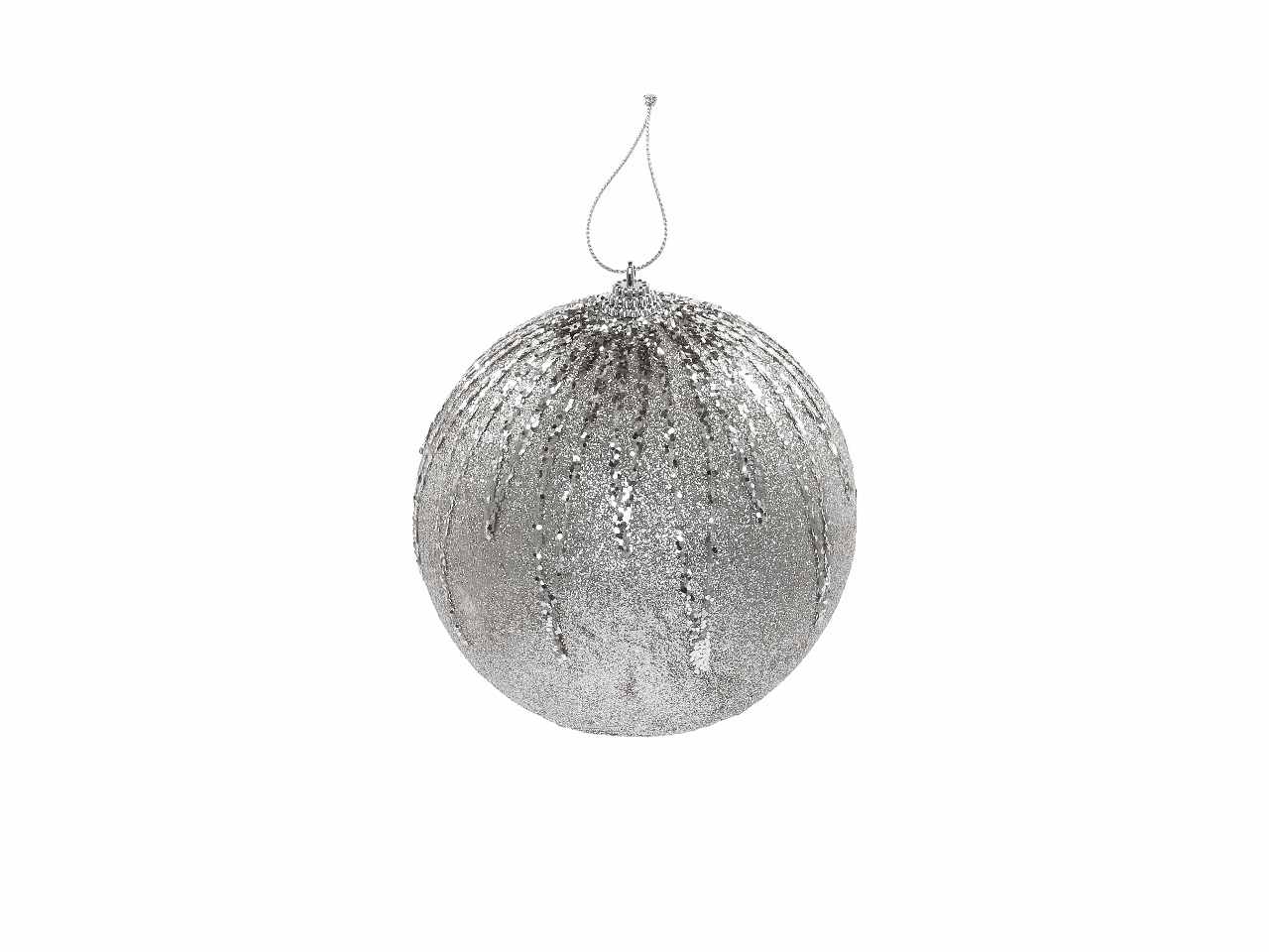 Pallina di natale d.12cm nei colori argento, rosso, oro e rosa