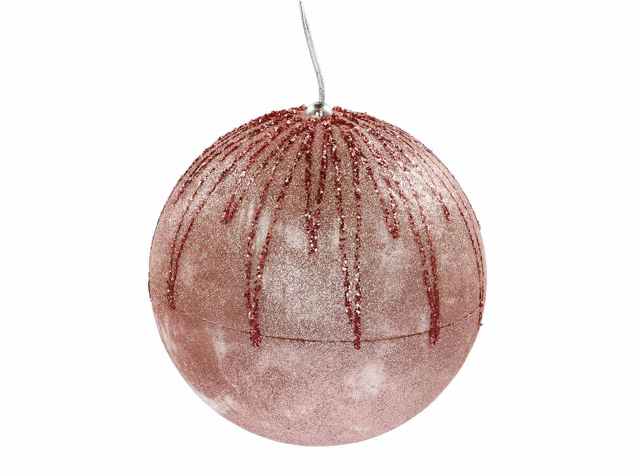 Pallina di natale d.18cm nei colori argento, rosso, oro e rosa