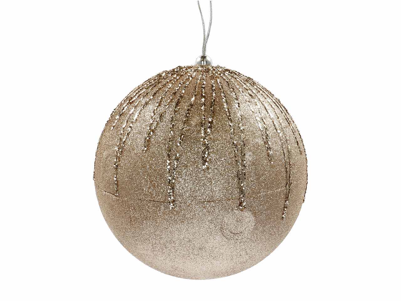 Pallina di natale d.18cm nei colori argento, rosso, oro e rosa