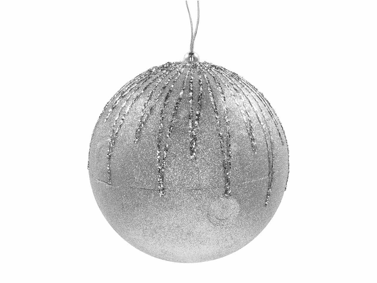 Pallina di natale d.18cm nei colori argento, rosso, oro e rosa