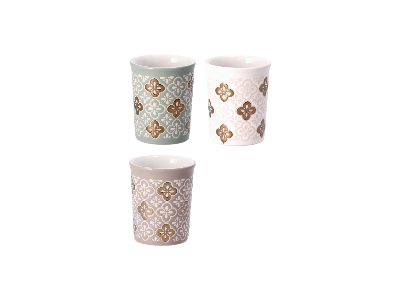 Bicchierino per amaro in ceramica 100ml, fantasia maioliche, stile mediterraneo, multicolor - Star
