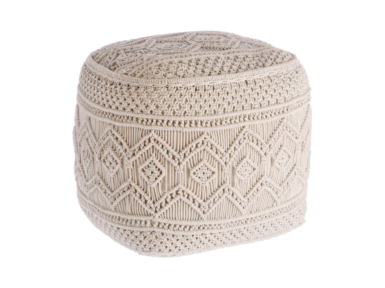 Pouf quadrato 45x45xh.45cm in cotone