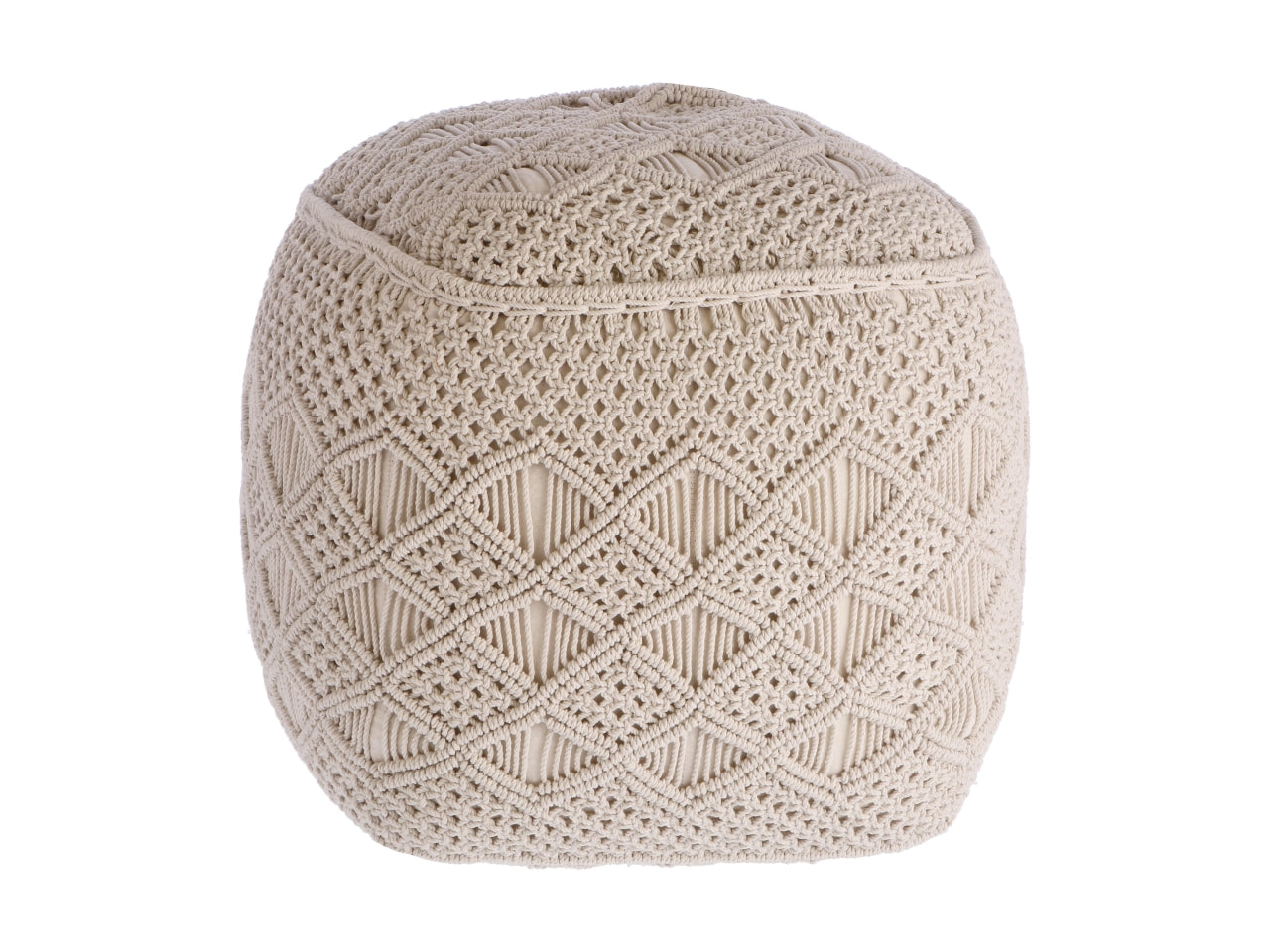 Pouf quadrato 45x45xh.45cm in cotone