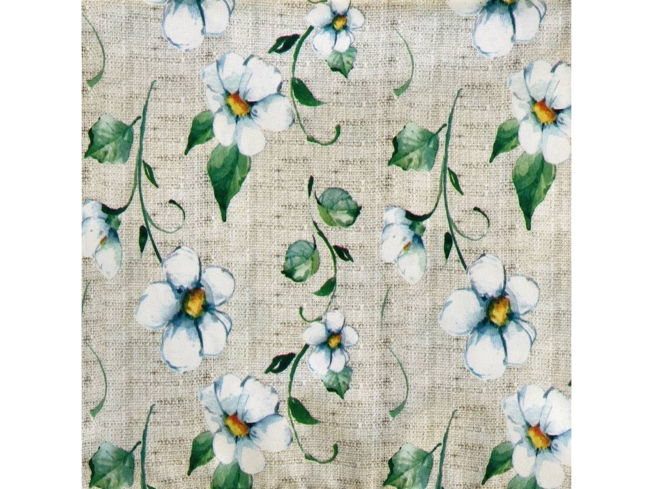 Tovaglia per tavolo antimacchia country, floreale, in poliestere, ideale per 16 posti - 140x320 cm - Star