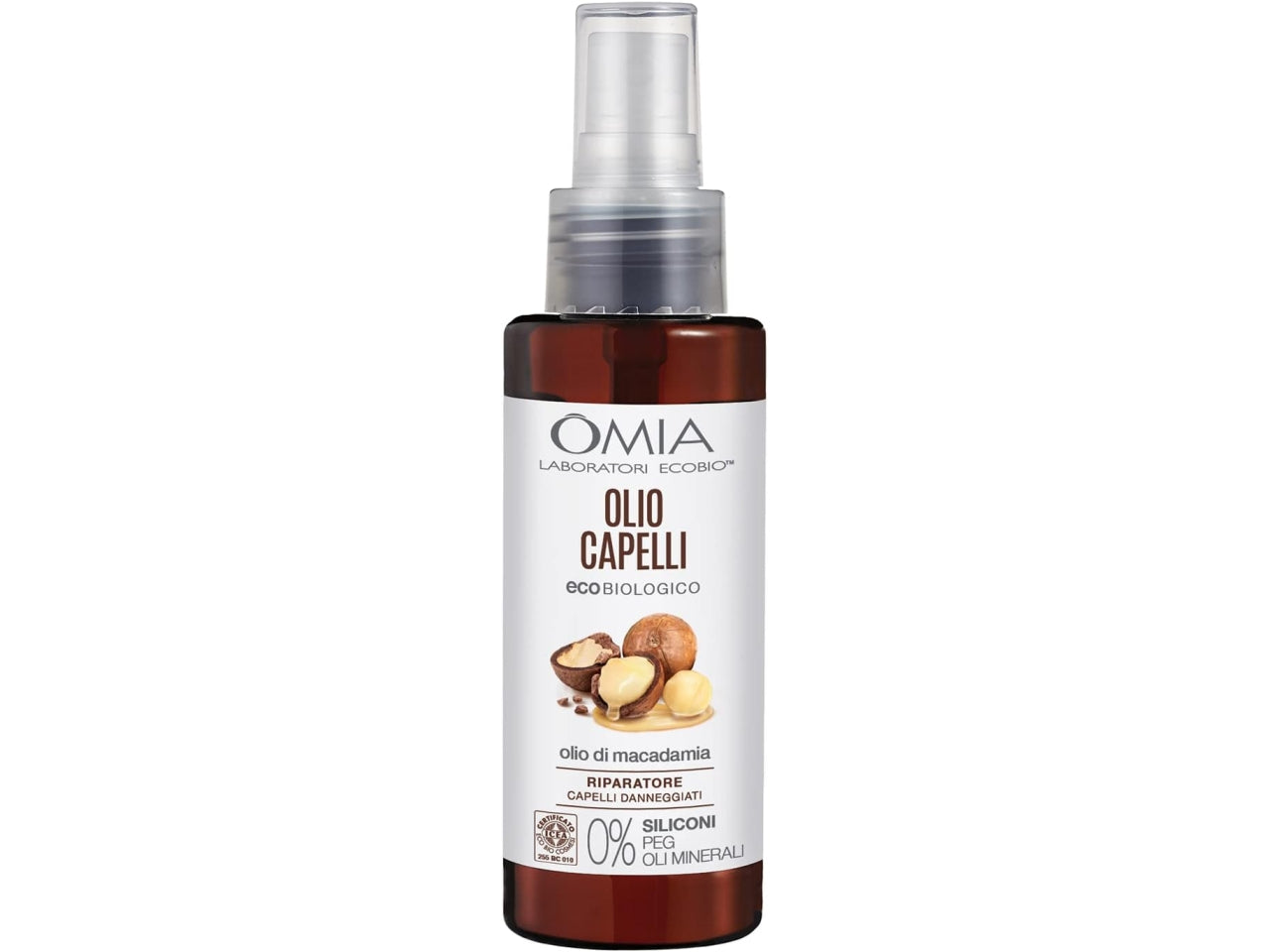 Omia olio capelli macadamia