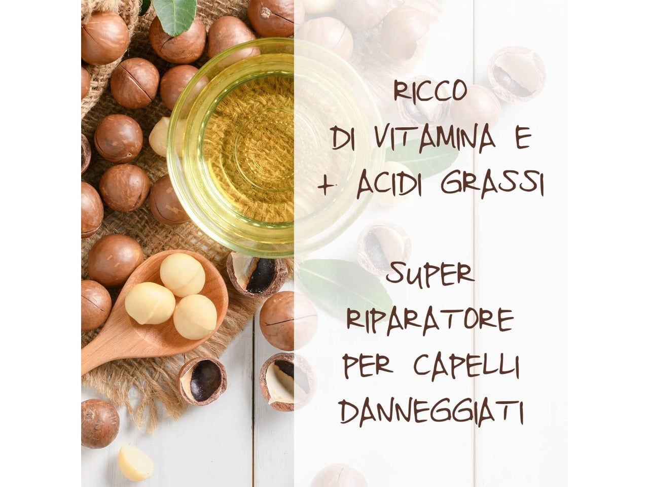 Omia olio capelli macadamia