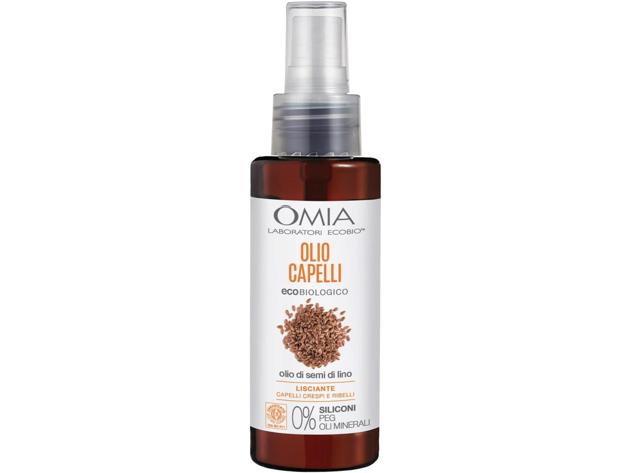 Omia olio capelli semi di lino