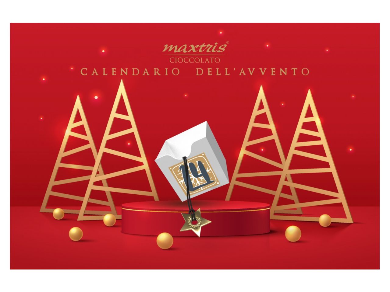 Maxtris calendario dell'avvento ciocc.288grcm288
