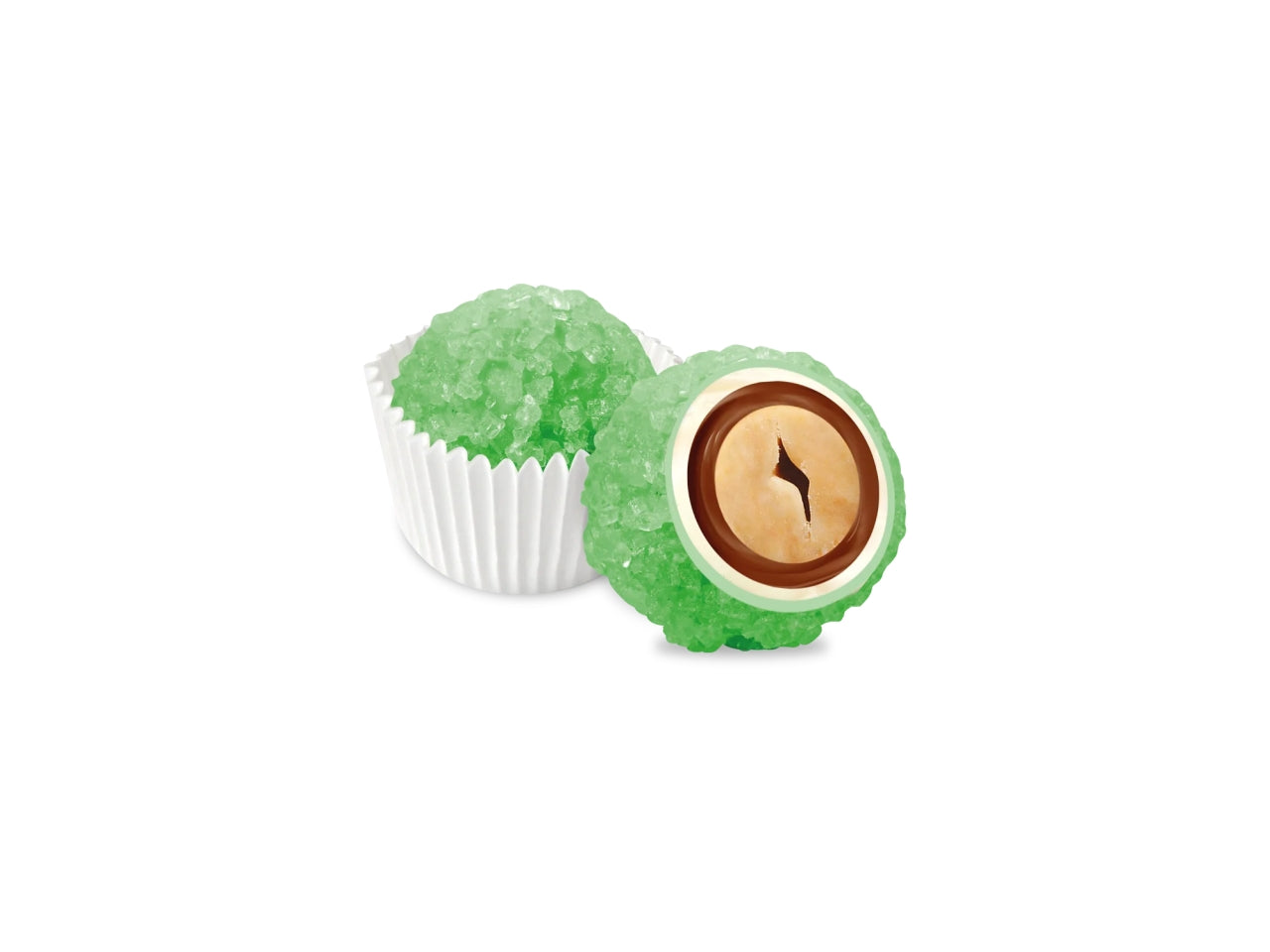 Confetti Maxtris Verde ricoperti di cioccolato bianco e fondente per bomboniere di 18 anni - Diamond - 500g