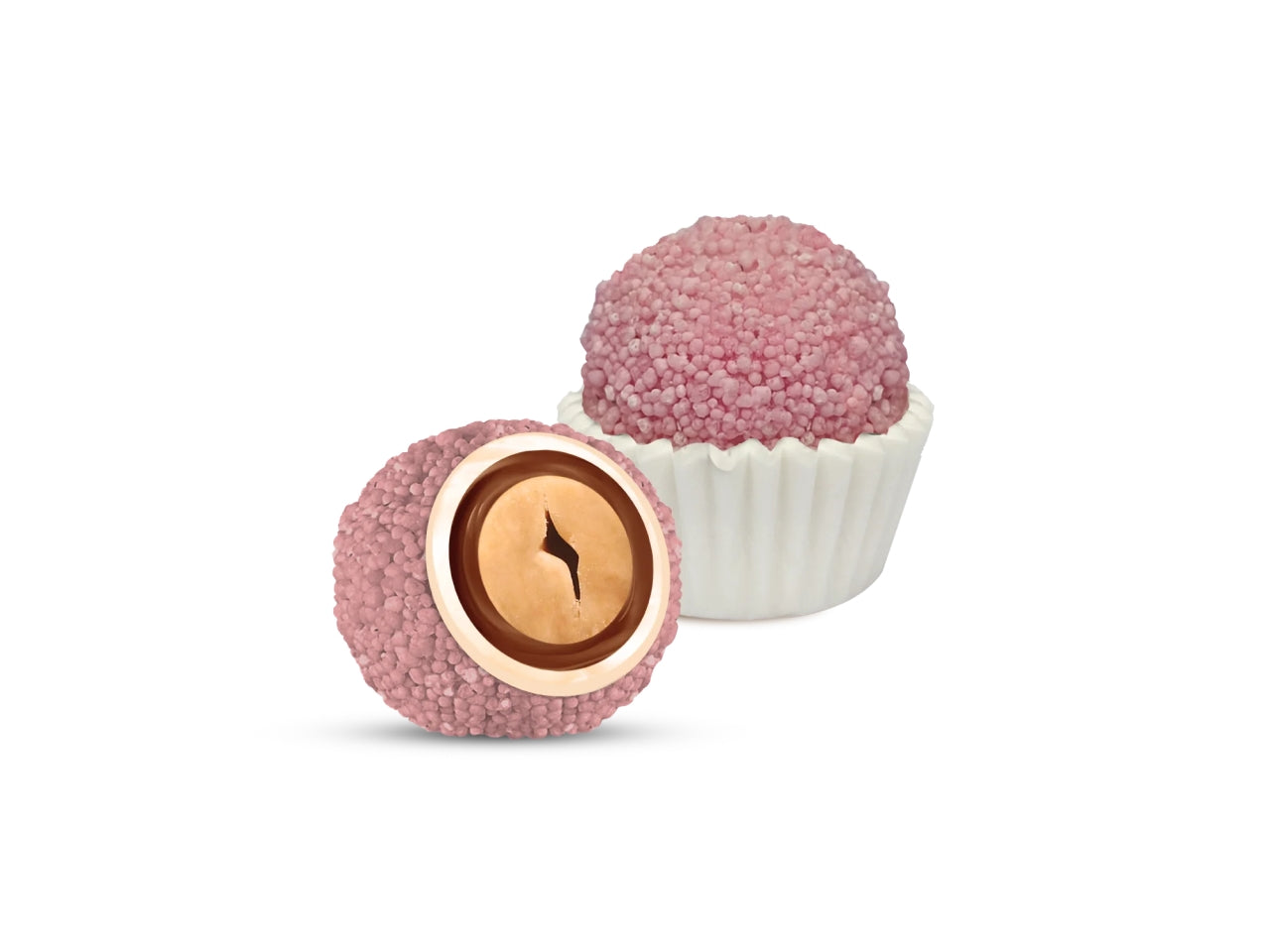 Confetti Maxtris Rosa ricoperti di cioccolato bianco e fondente per bomboniere da nascita e battesimo bimba - CriCri - 500g