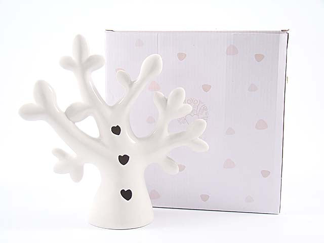 Albero c/cuori 22.8cm c/luce pb16701