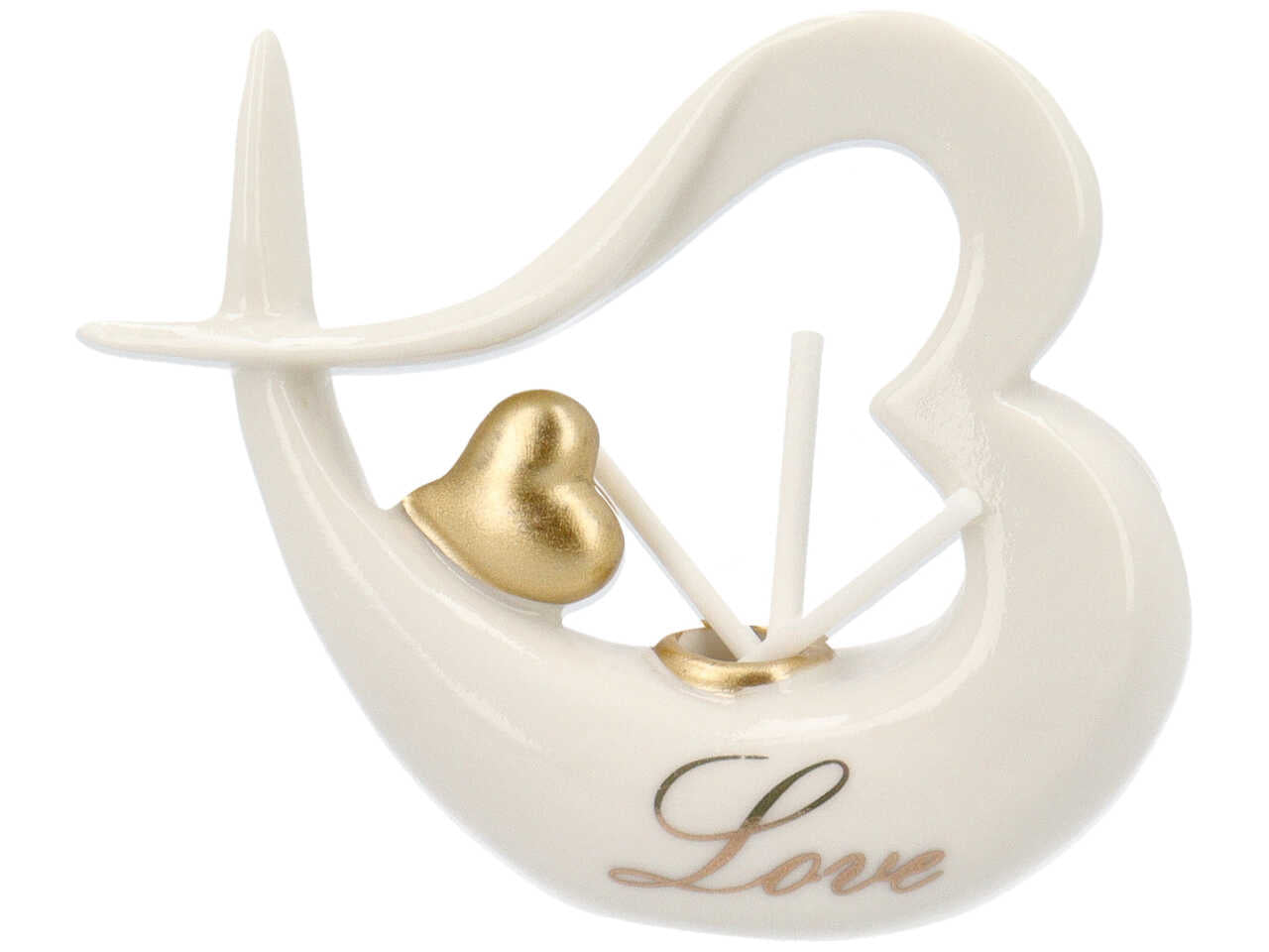 Profumatore love/cuore oro 8cm pb18687