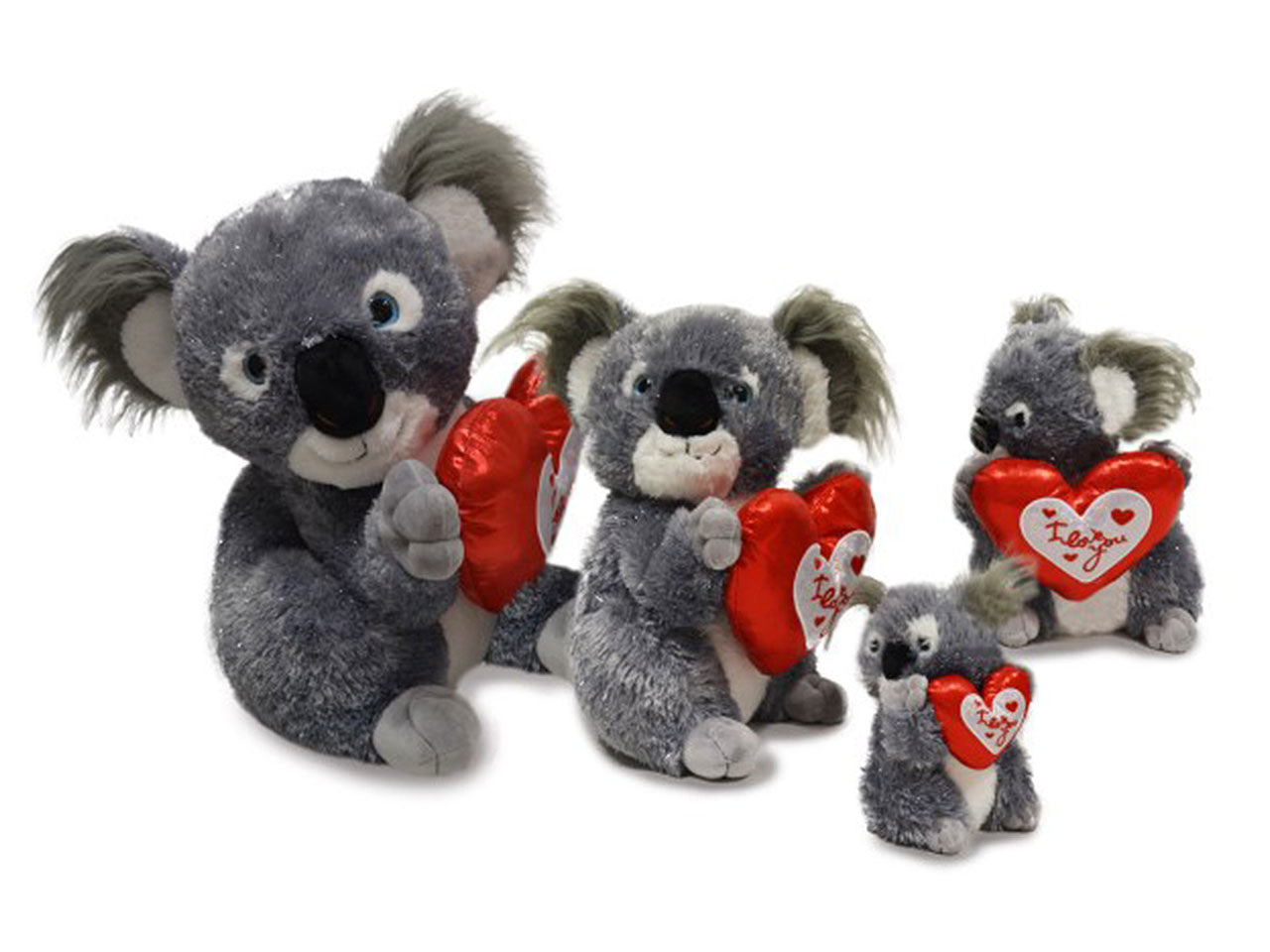 Peluche koala con cuore 55cm