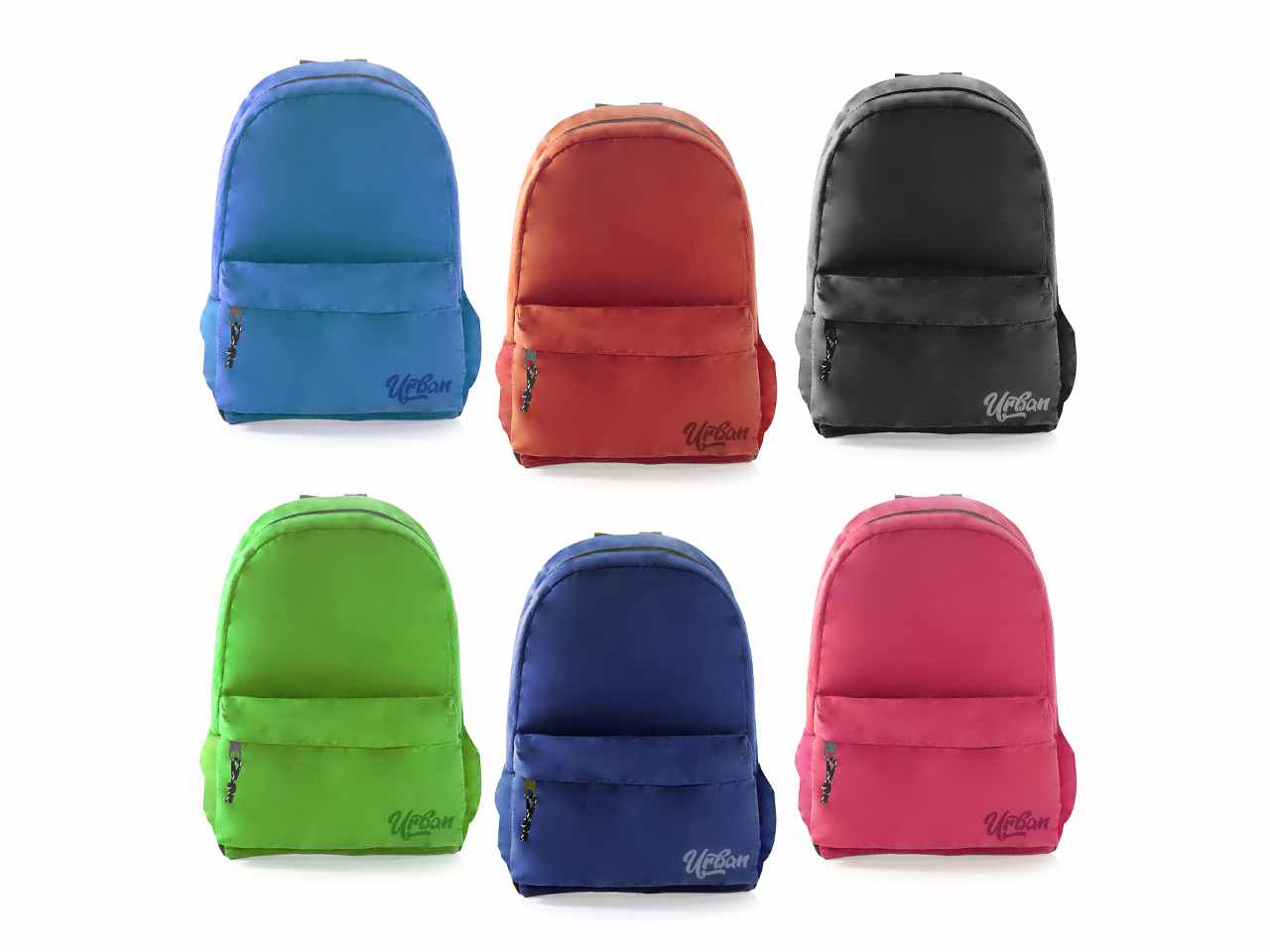 Zaino round urban con 6 colori assortiti