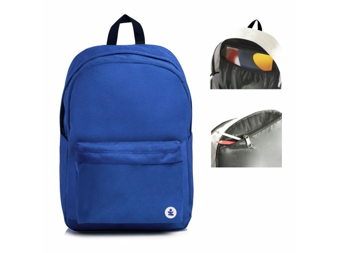 Zaino joyful con tasca interna colore blu elettrico