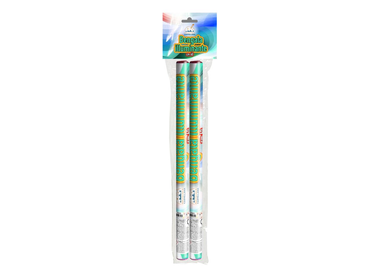 Bengala illuminante misura 60cm - la confezione comprende 2 bengala