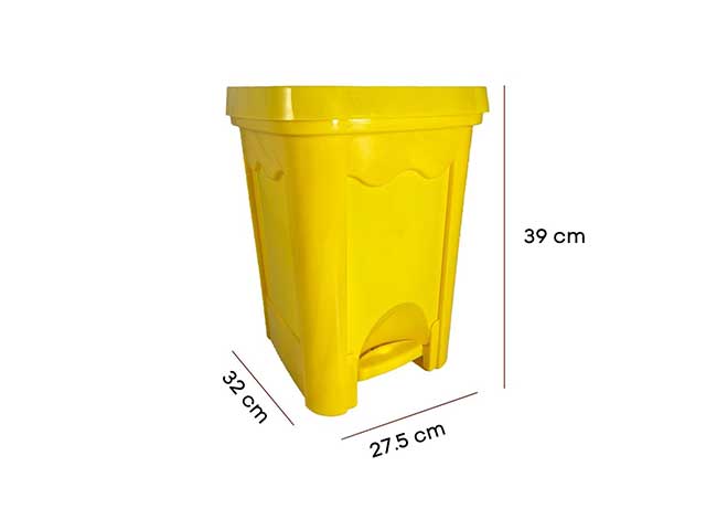 Eco pattumiera 16lt 7511 gialla