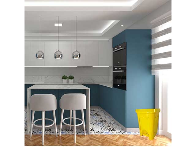 Eco pattumiera 16lt 7511 gialla