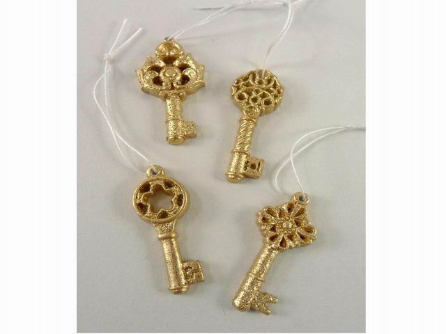 Chiavi oro d'app resina 4 pezzi 124756