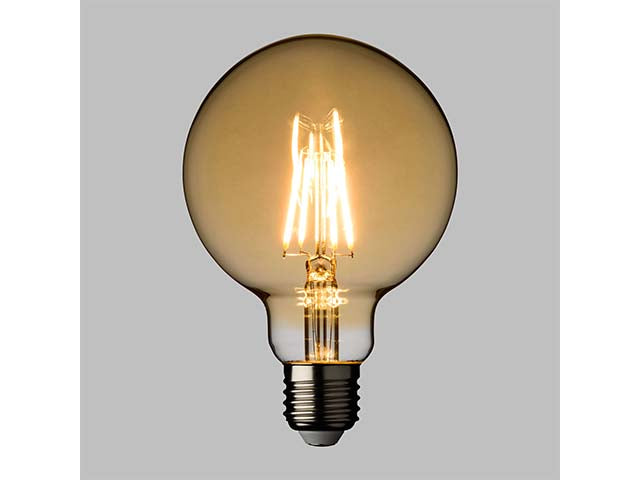 Lampadina luxa e27 g95 led bianco caldo 44050