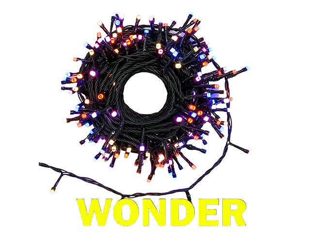 Prolunga x catena multicolor luci 200led wonder 63 $