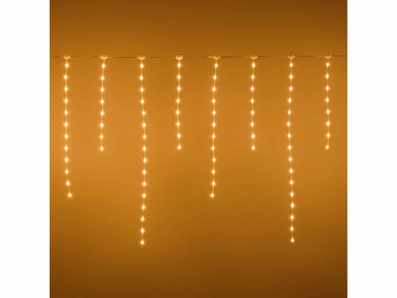 Tenda 220led bianco caldo 304x80cm uso esterno