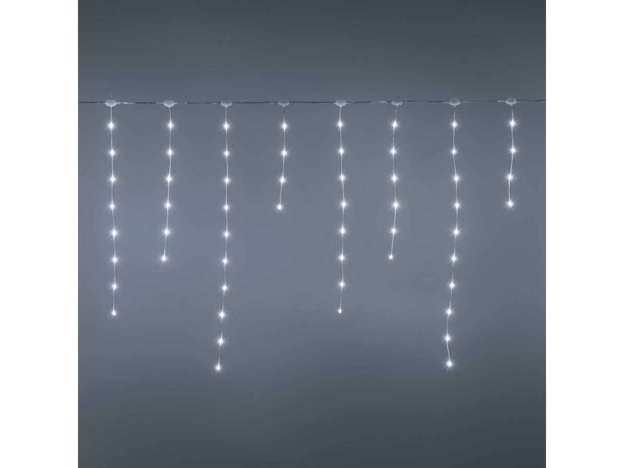 Tenda 224led bianco freddo 512x75cm uso esterno