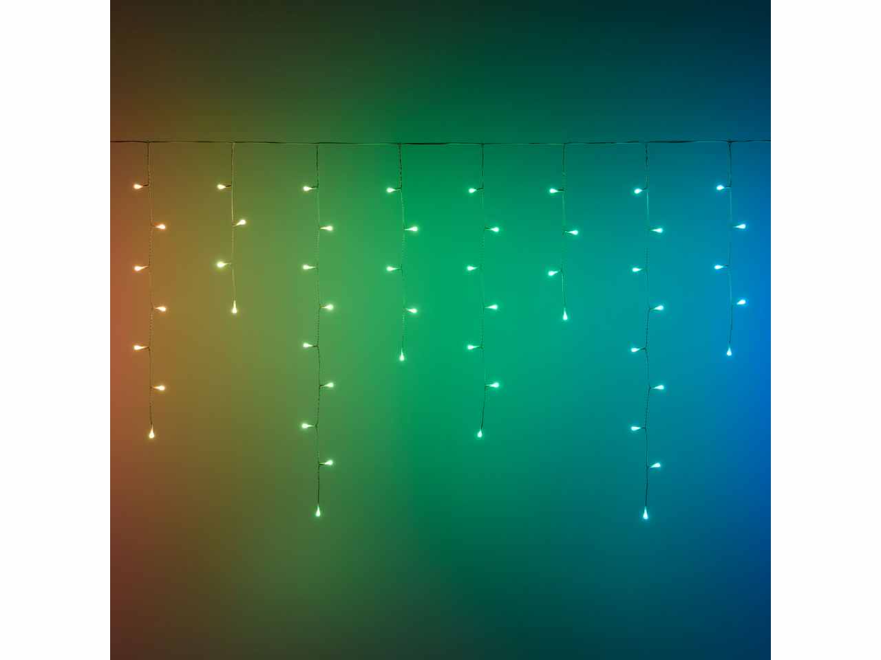 Tenda happy 125led rgb 400x90cm uso esterno