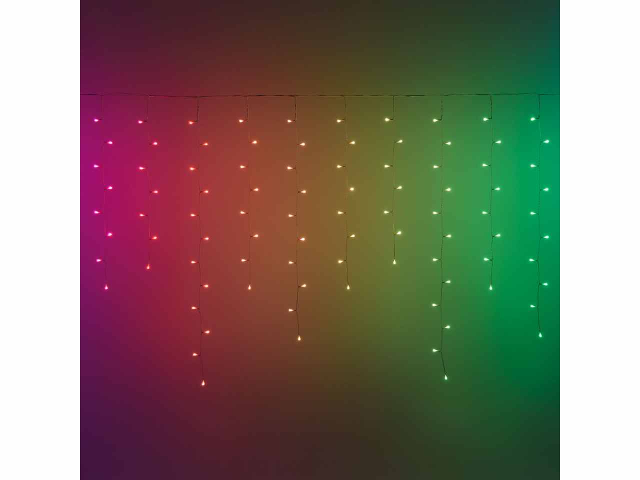 Tenda happy 225led rgb 500x120cm uso esterno
