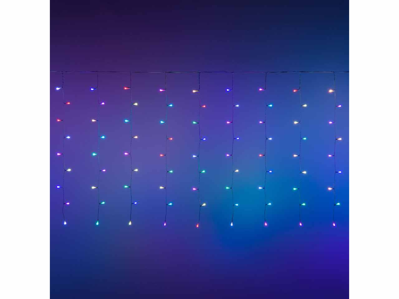 Tenda happy 180led rgb 400x90 uso esterno $